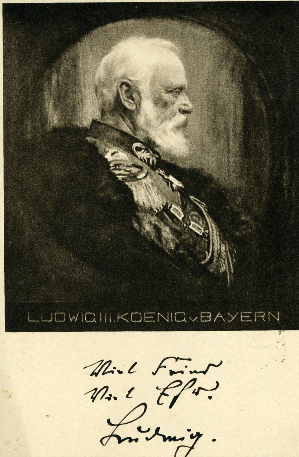 Postkarte &quot;Ludwig III. Koenig v. Bayern&quot; (Historisches Museum der Pfalz, Speyer CC BY)