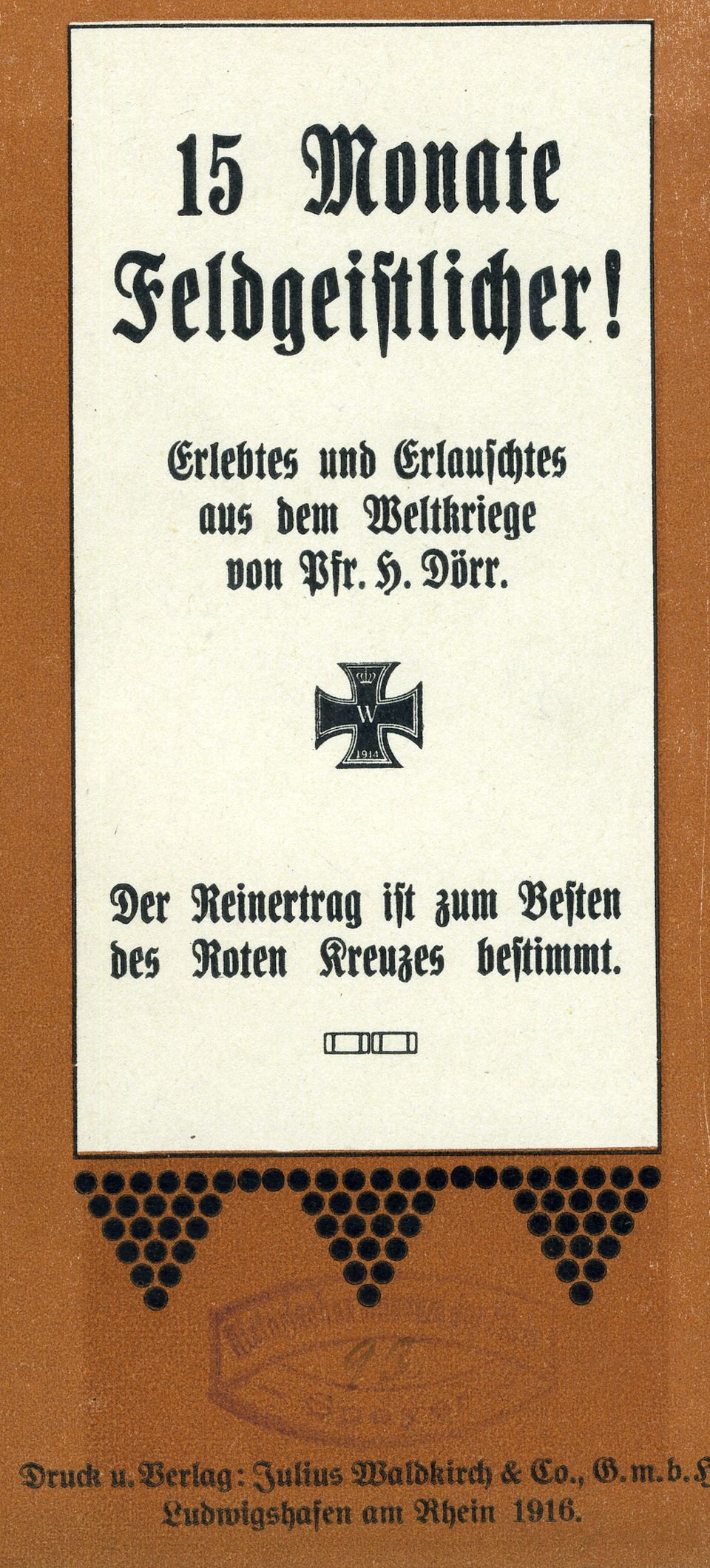 Buch: 15 Monate Feldgeistlicher!  (Historisches Museum der Pfalz, Speyer CC BY)