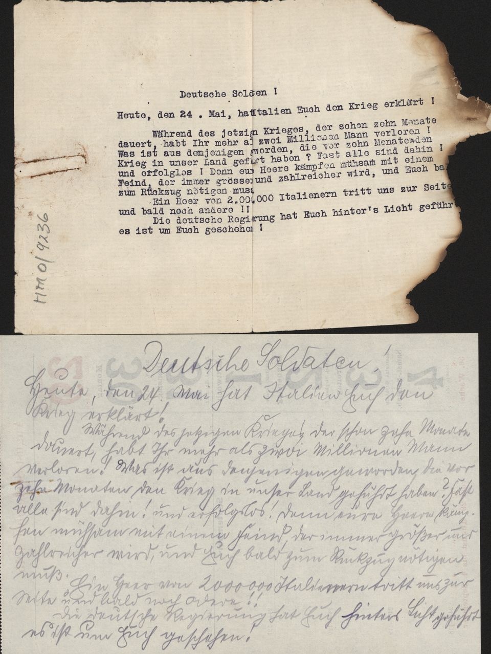 Offener Brief an Deutsche Soldaten (Historisches Museum der Pfalz, Speyer CC BY)