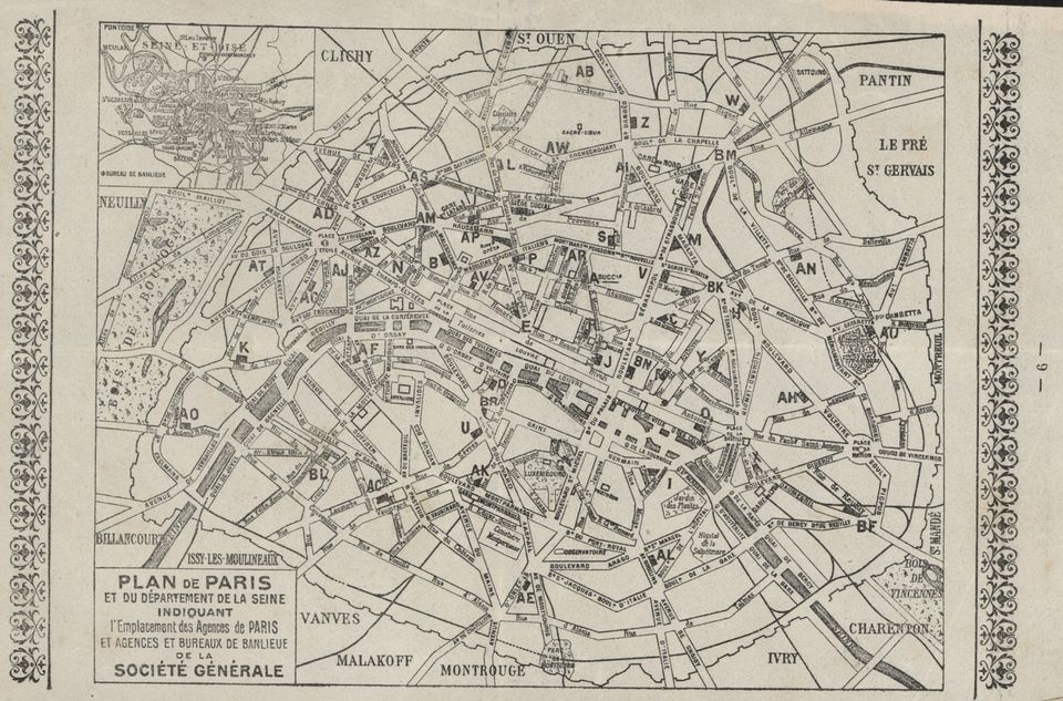 Straßenplan von Paris (Historisches Museum der Pfalz, Speyer CC BY)