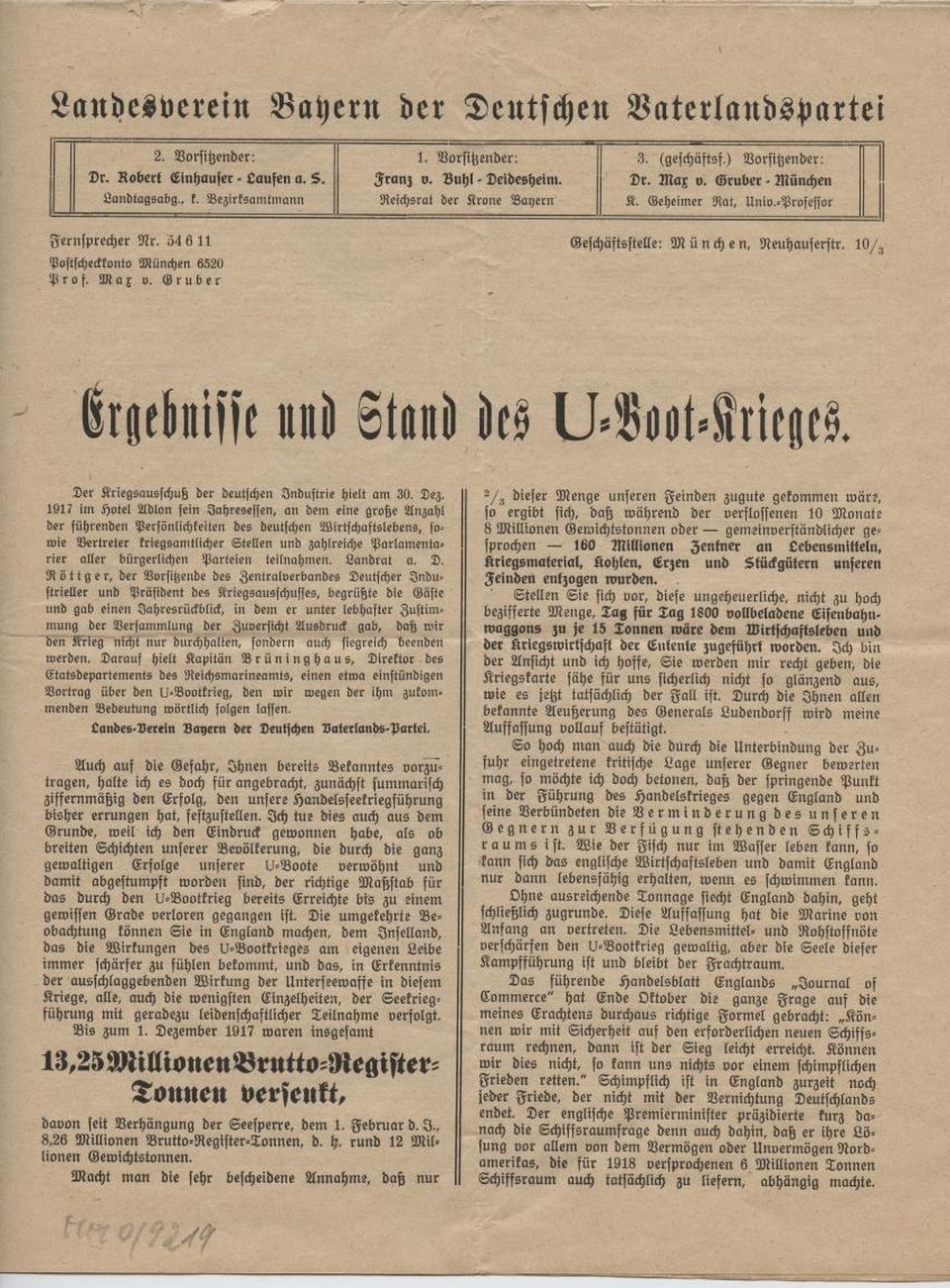 Mitteilungsblatt (Historisches Museum der Pfalz, Speyer CC BY)