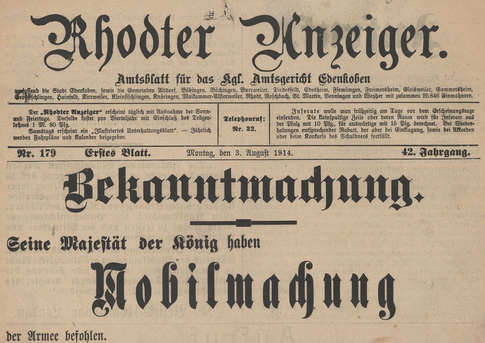 Rhodter Anzeiger (Historisches Museum der Pfalz, Speyer CC BY)
