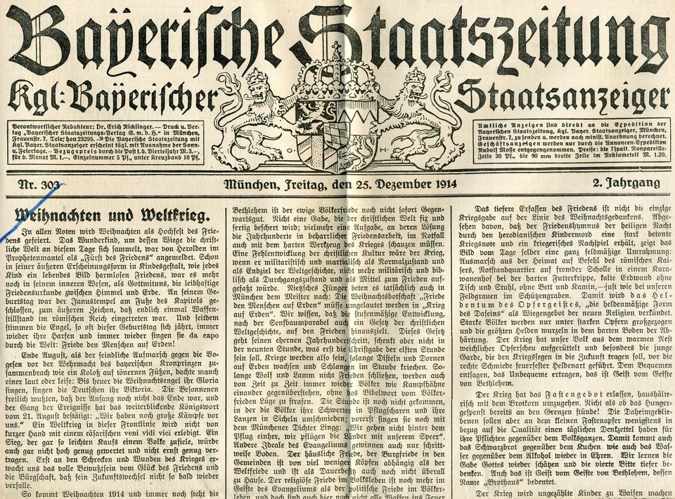 Zeitungsseite (Historisches Museum der Pfalz, Speyer CC BY)