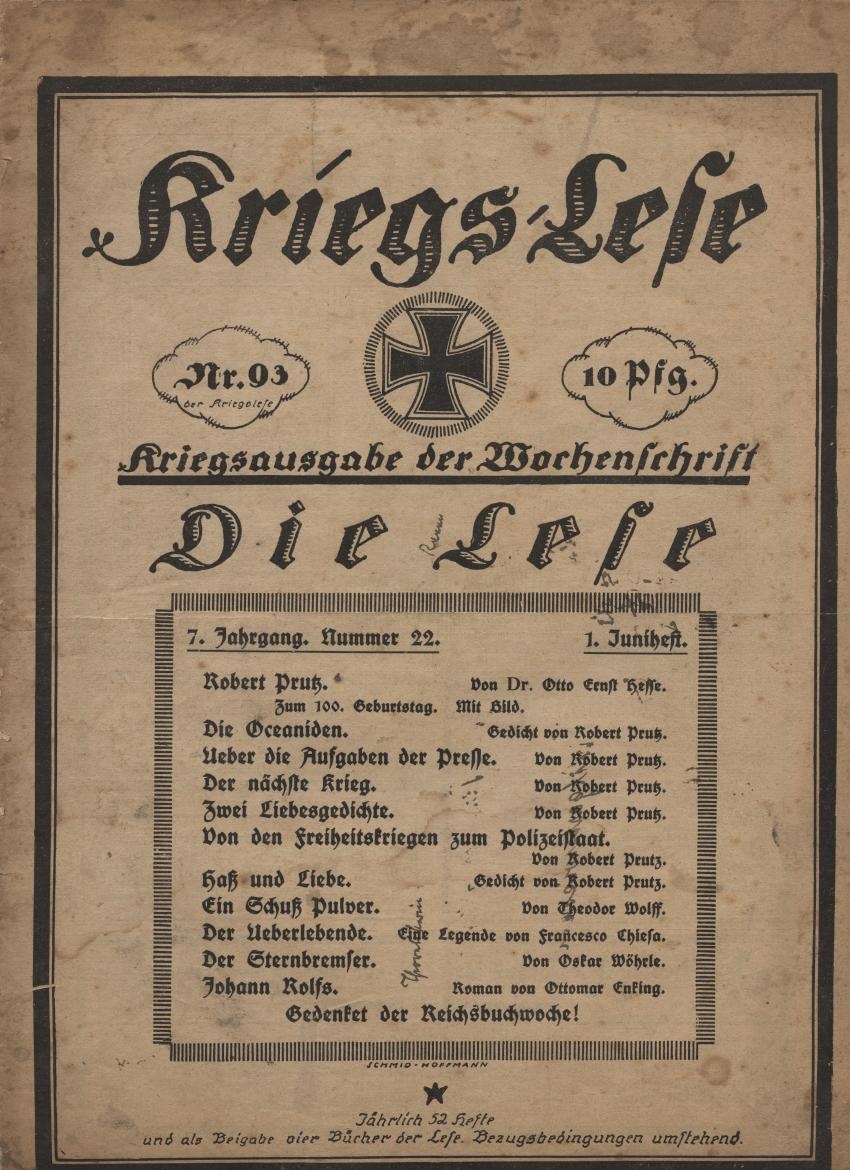Wochenblatt (Historisches Museum der Pfalz, Speyer CC BY)