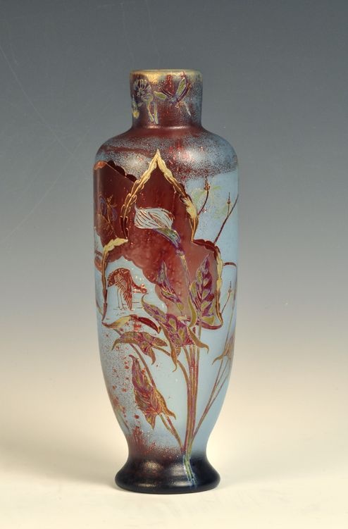 Vase mit Aaronstabgewächs und Reiher (GDKE - Landesmuseum Mainz CC BY-NC-SA)