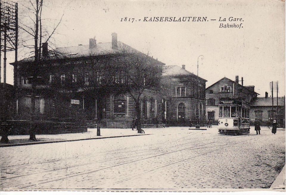 1817. KAISERSLAUTERN. - La Gare.  Bahnhof. (Theodor-Zink-Museum Kaiserslautern CC BY-NC-SA)