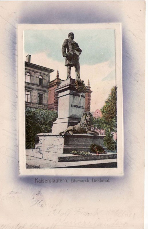 Kaiserslautern, Bismarck-Denkmal. (Theodor-Zink-Museum Kaiserslautern CC BY-NC-SA)