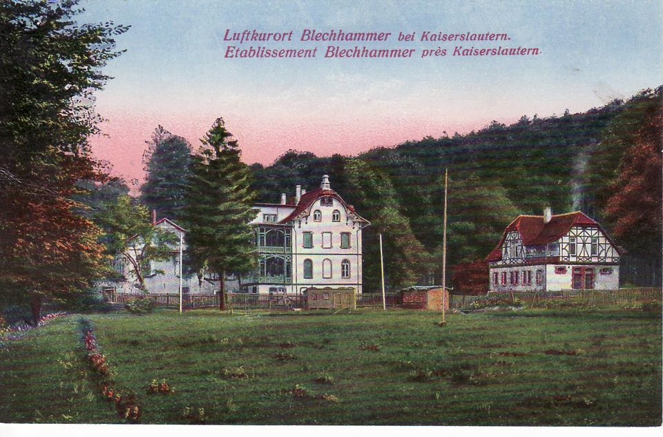 Luftkurort Blechhammer bei Kaiserslautern. Etablissement Blechhamer prés Kaiserslautern. (Theodor-Zink-Museum Kaiserslautern CC BY-NC-SA)