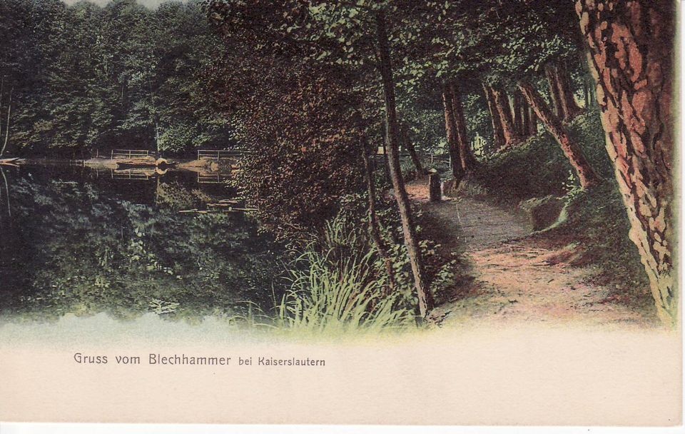 Gruss vom Blechhammer bei Kaiserslautern (Theodor-Zink-Museum Kaiserslautern CC BY-NC-SA)
