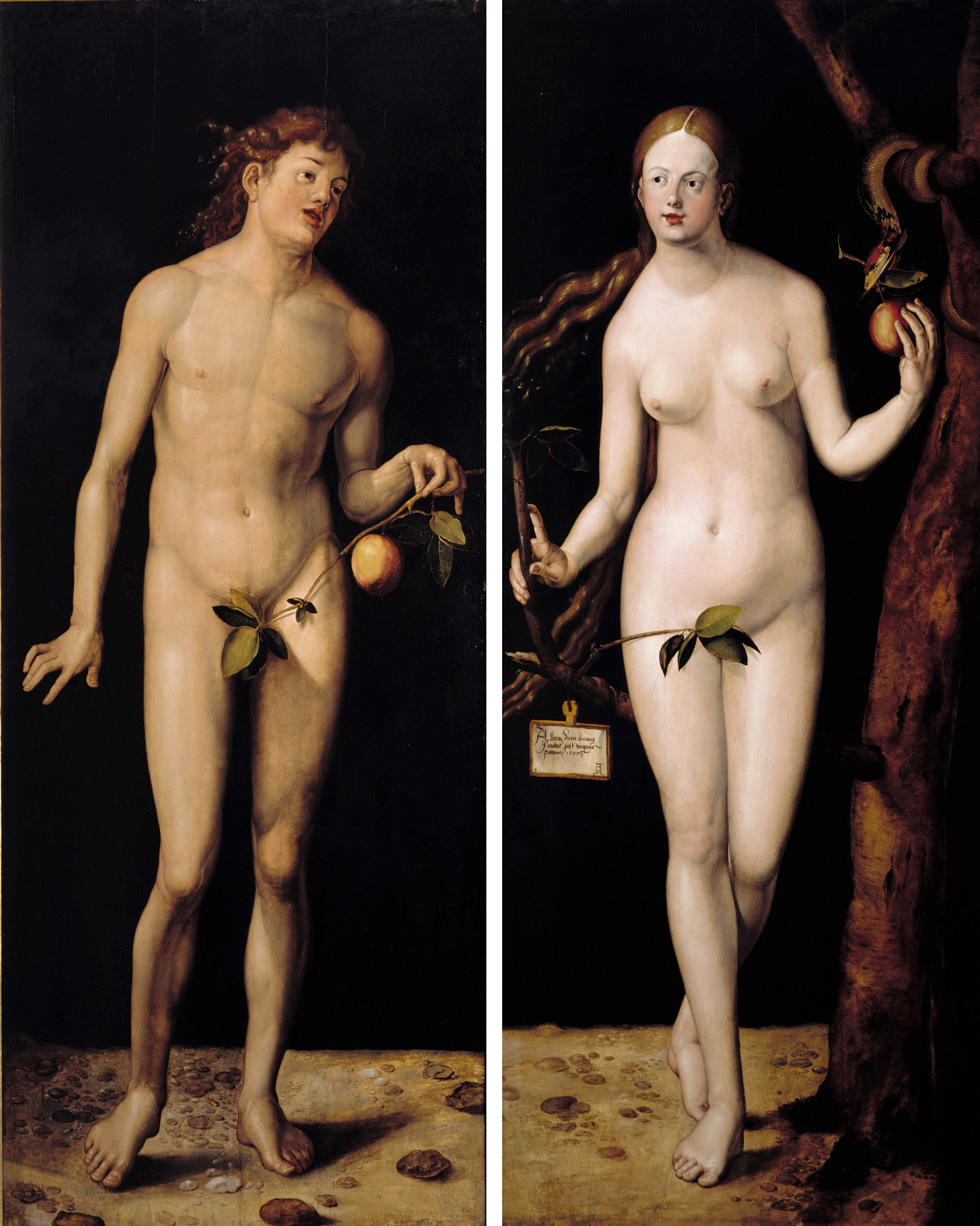 Adam und Eva (Albrecht Dürer, Werkstatt) (Landesmuseum Mainz CC BY-NC-SA)