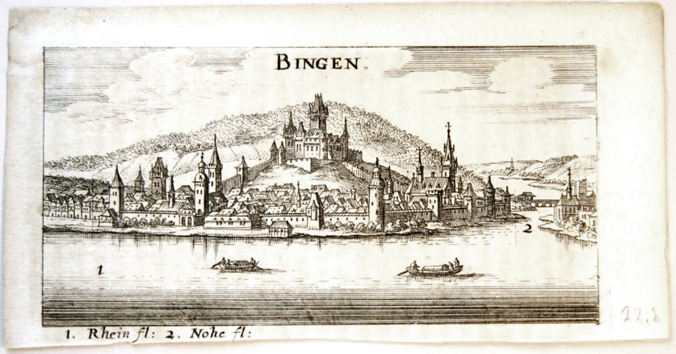 Kupferstich „BINGEN“ (Museum am Strom, Bingen CC BY-NC-SA)