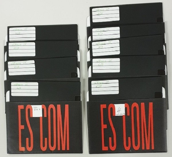 ESCOM dBase4 360kB Disk 1-9 (ZCOM Zuse-Computer-Museum CC0)