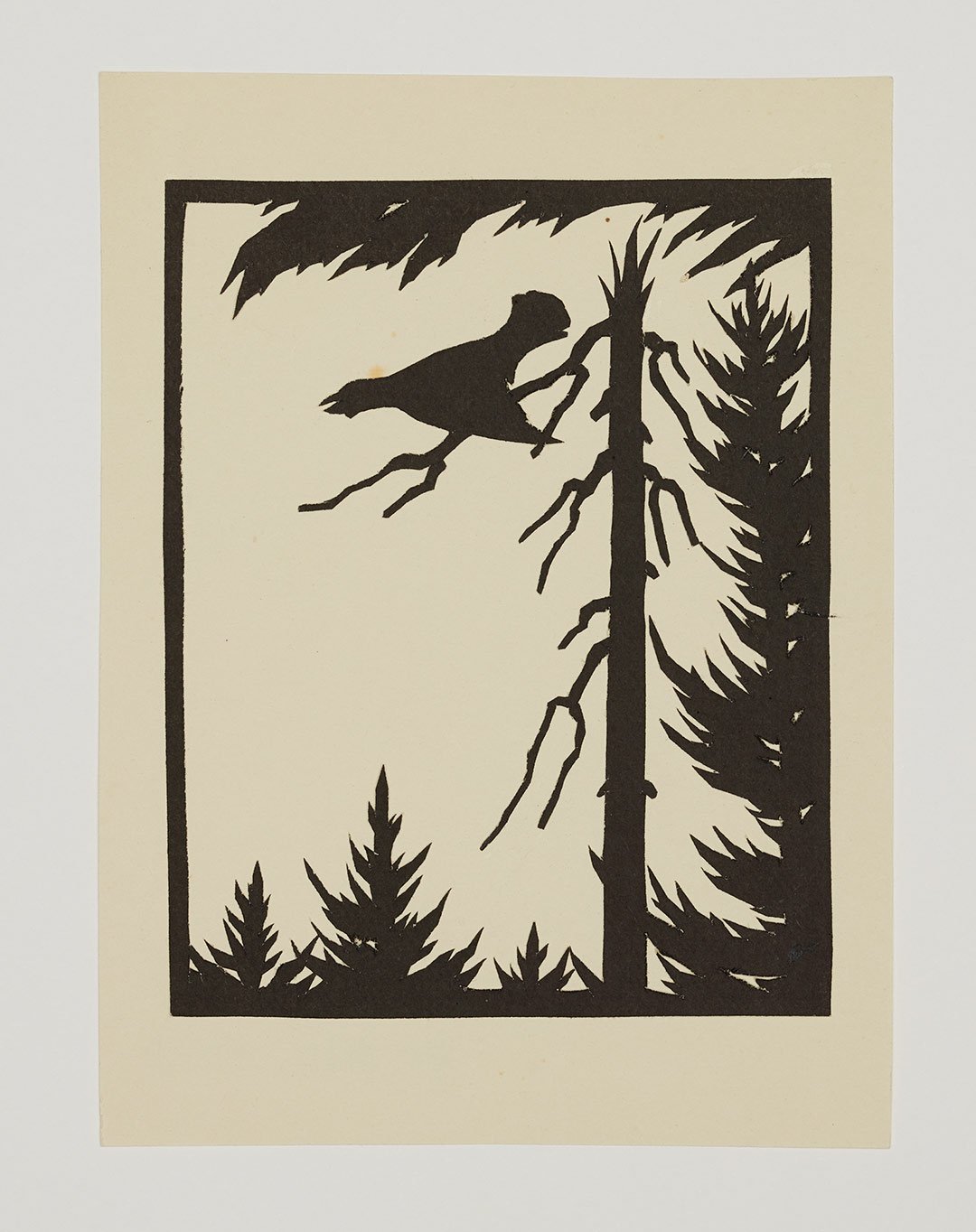 Ein Vogel im Baum (Museum Schloss Klippenstein CC BY-NC-SA)
