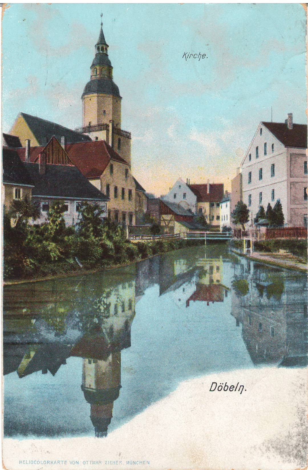 Ansichtspostkarte Döbeln: Nicolaikirche (Stadtmuseum / Kleine Galerie Döbeln CC BY-NC-SA)