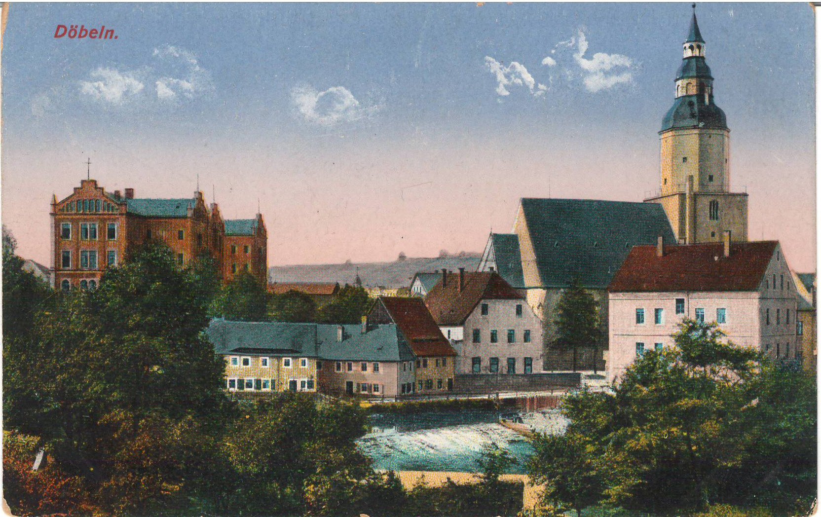Ansichtspostkarte Döbeln (Stadtmuseum / Kleine Galerie Döbeln CC BY-NC-SA)