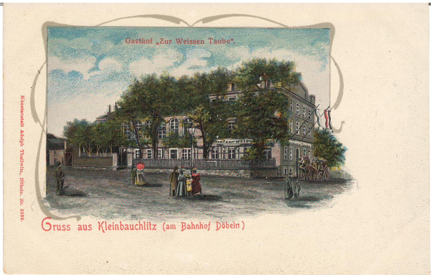 Ansichtspostkarte Döbeln: Gruß aus Kleinbauchlitz (Stadtmuseum / Kleine Galerie Döbeln CC BY-NC-SA)
