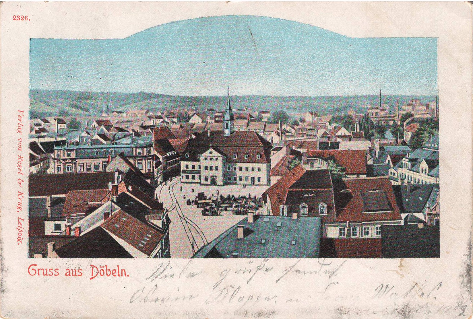 Ansichtspostkarte Döbeln (Stadtmuseum / Kleine Galerie Döbeln CC BY-NC-SA)