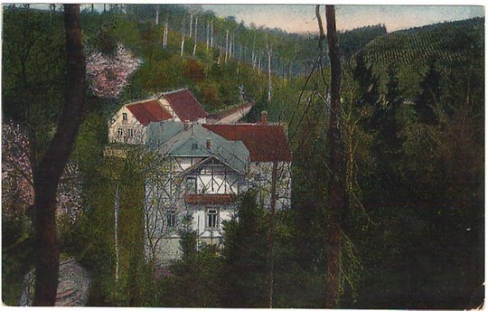 Ansichtspostkarte Döbeln: Waldgaststätte Margaretenmühle (Stadtmuseum / Kleine Galerie Döbeln CC BY-NC-SA)