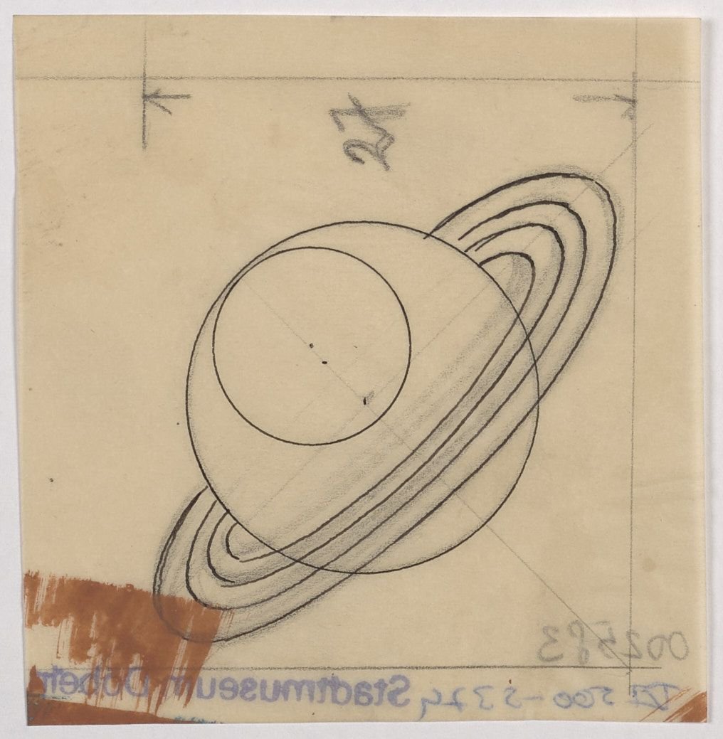 Entwurf "Saturn" (Stadtmuseum / Kleine Galerie Döbeln CC BY-NC-SA)