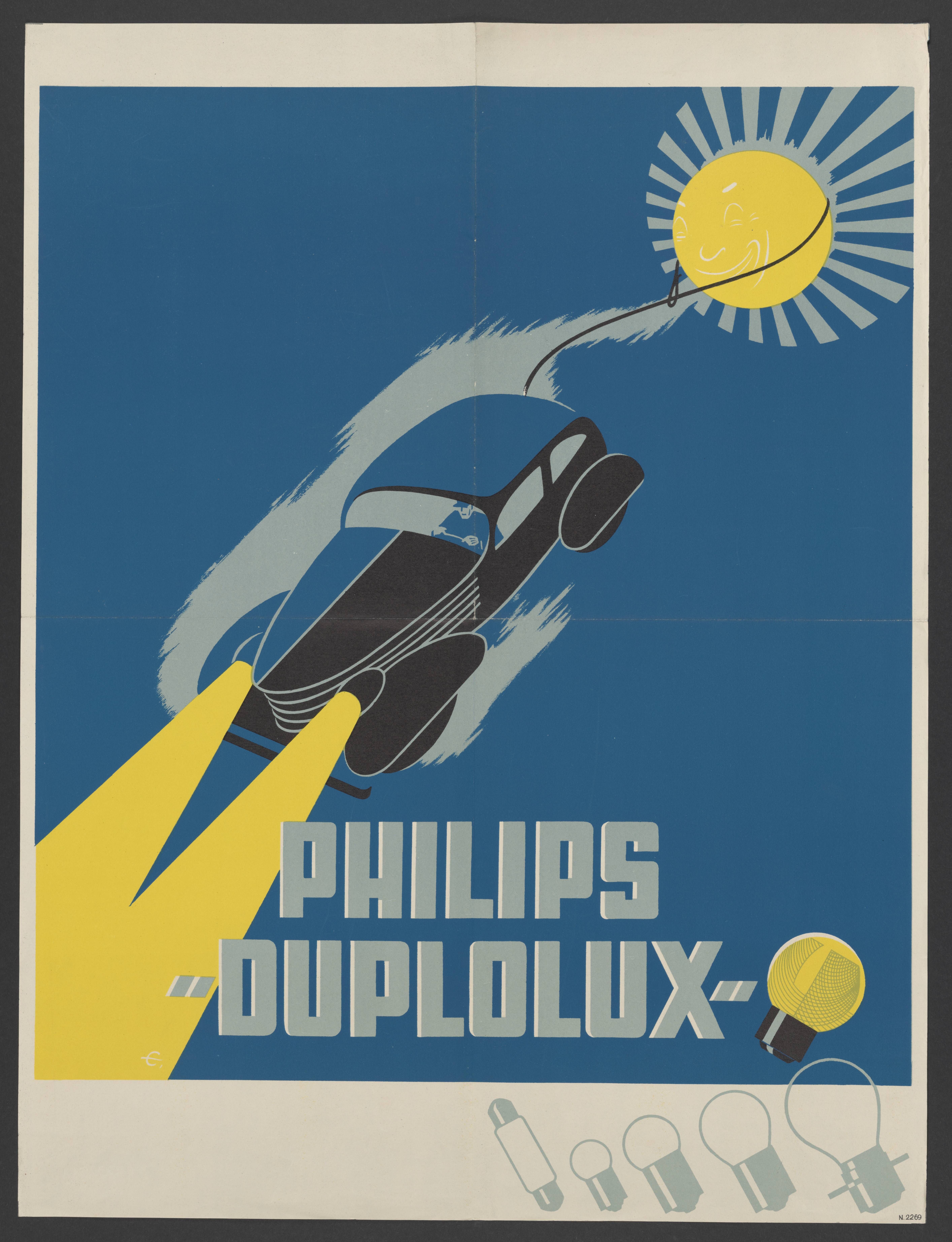 Plakat "Philips Duplolux" (Stadtmuseum / Kleine Galerie Döbeln CC BY-NC-SA)
