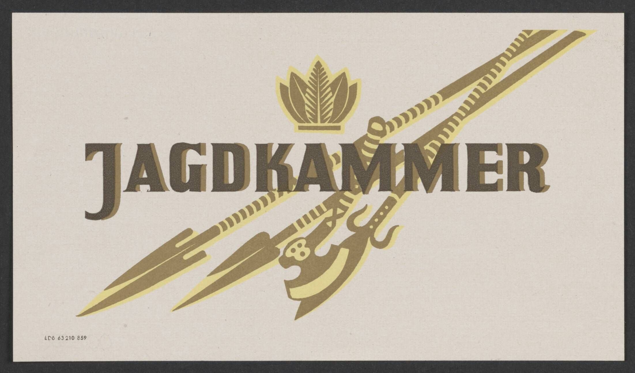 Plakat für die Zigarrenmarke "Jagdkammer" (Stadtmuseum / Kleine Galerie Döbeln CC BY-NC-SA)