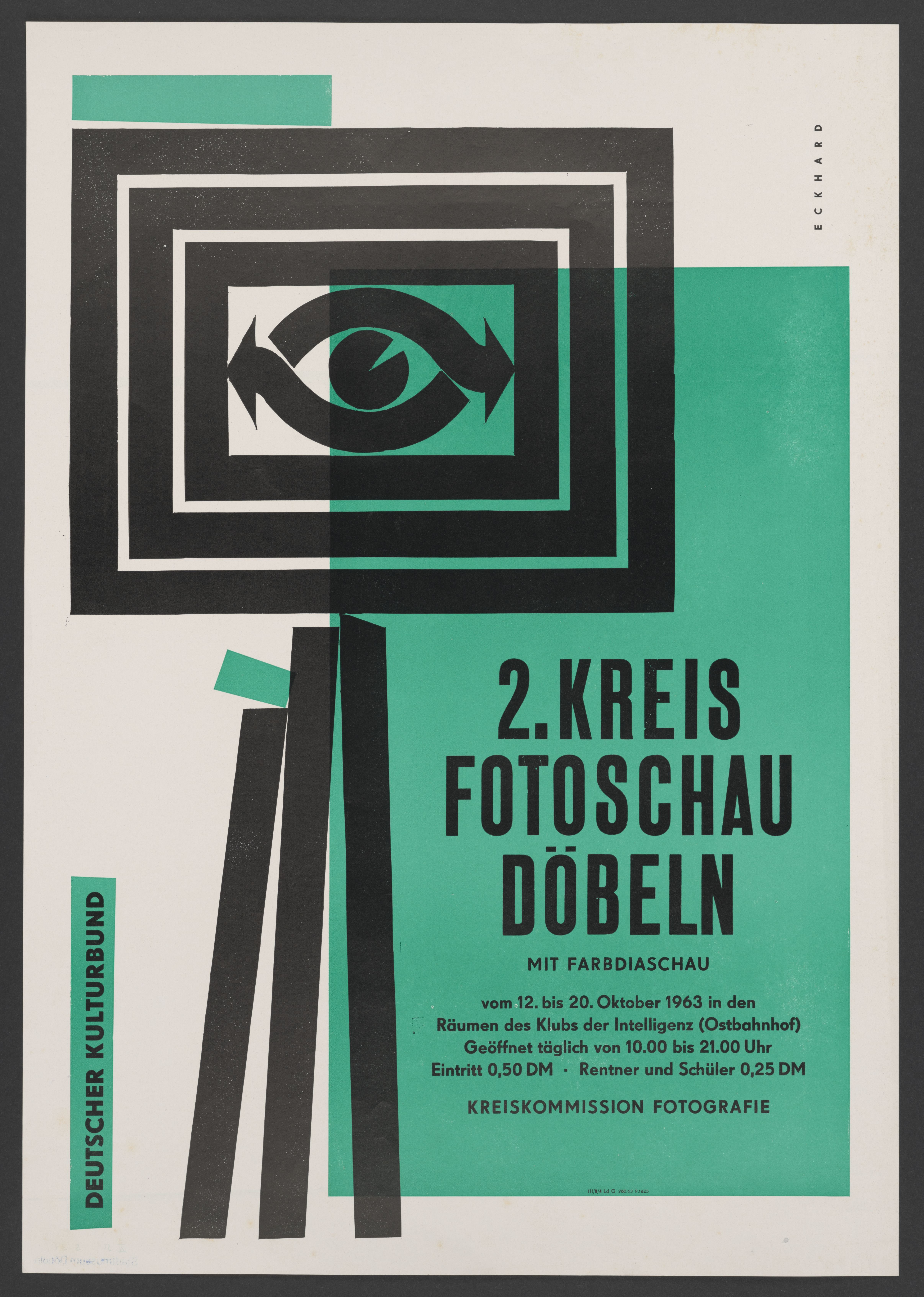 Plakat "2.Kreis Fotoschau Döbeln" (Stadtmuseum / Kleine Galerie Döbeln CC BY-NC-SA)