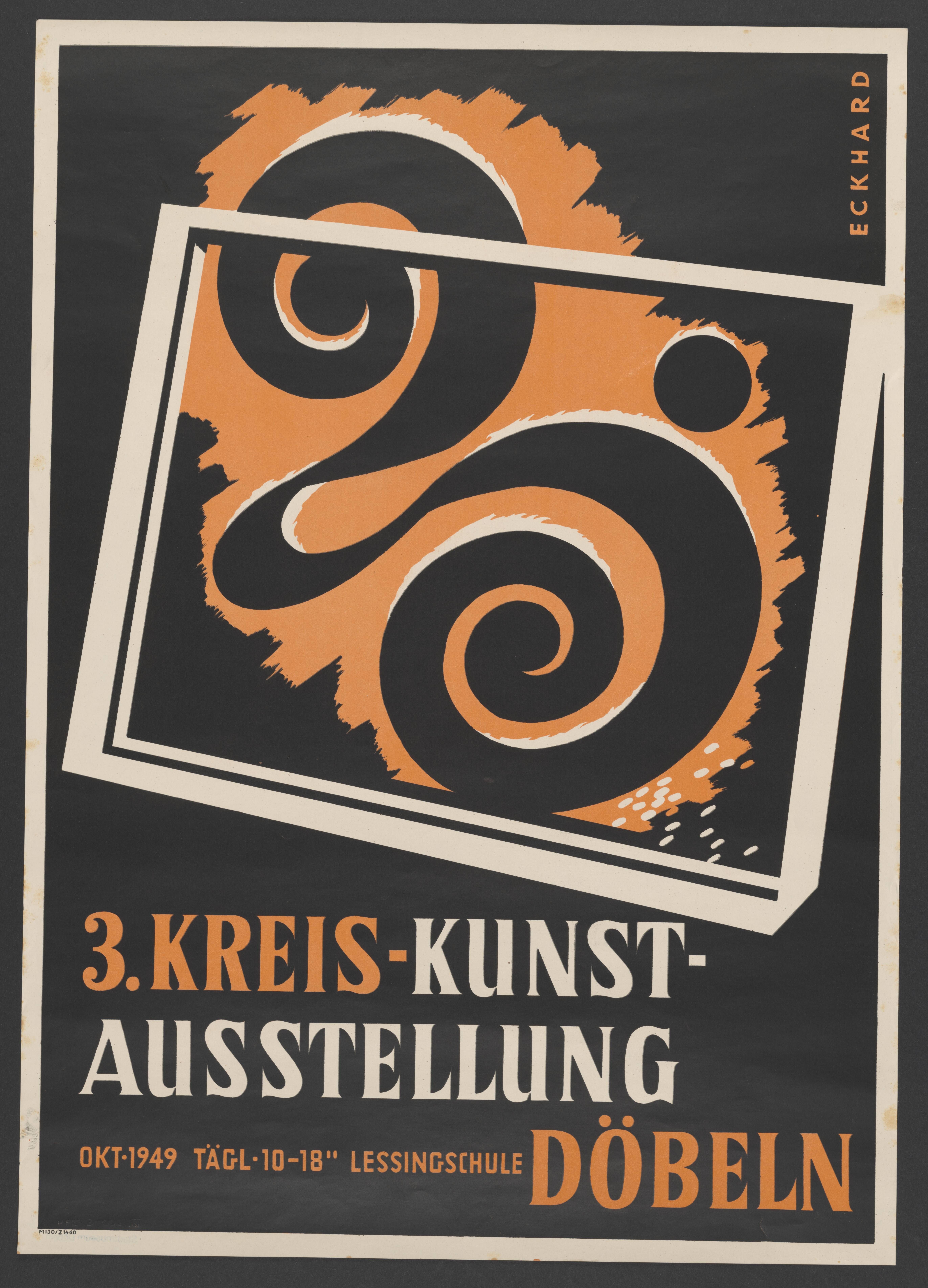 Plakat "3.Kreis-Kunst- Ausstellung Döbeln" (Stadtmuseum / Kleine Galerie Döbeln CC BY-NC-SA)