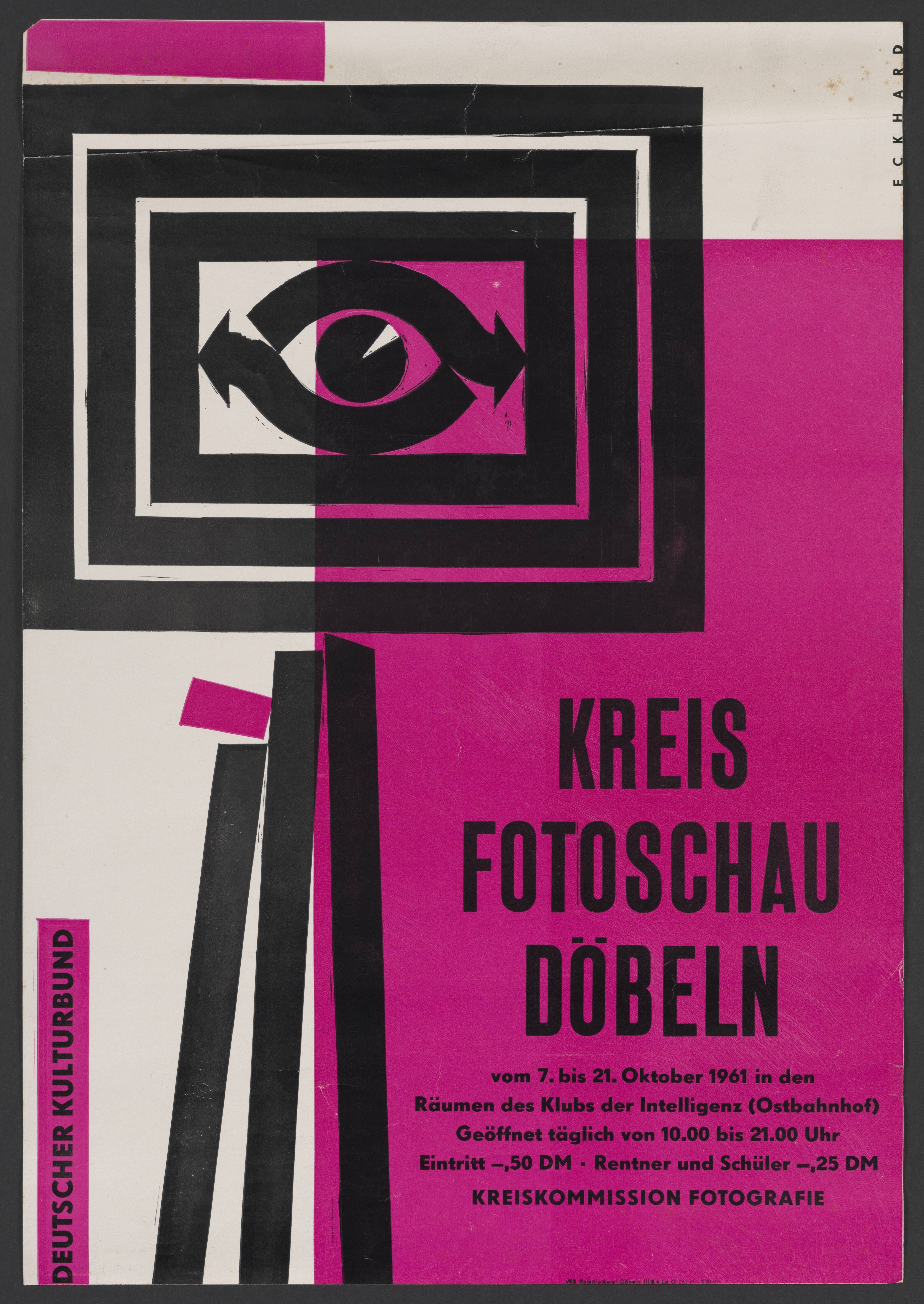 Plakat "Kreis Fotoschau Döbeln" (Stadtmuseum / Kleine Galerie Döbeln CC BY-NC-SA)