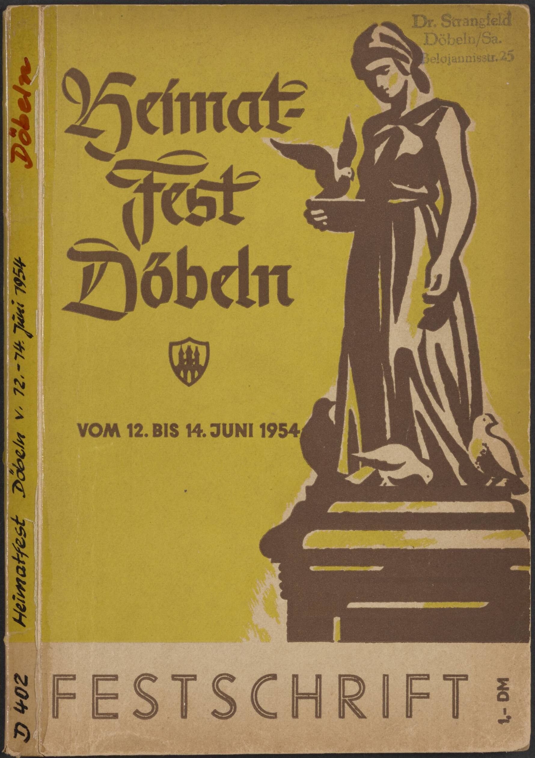 Broschüre "Heimat-Fest Döbeln" (Stadtmuseum / Kleine Galerie Döbeln CC BY-NC-SA)