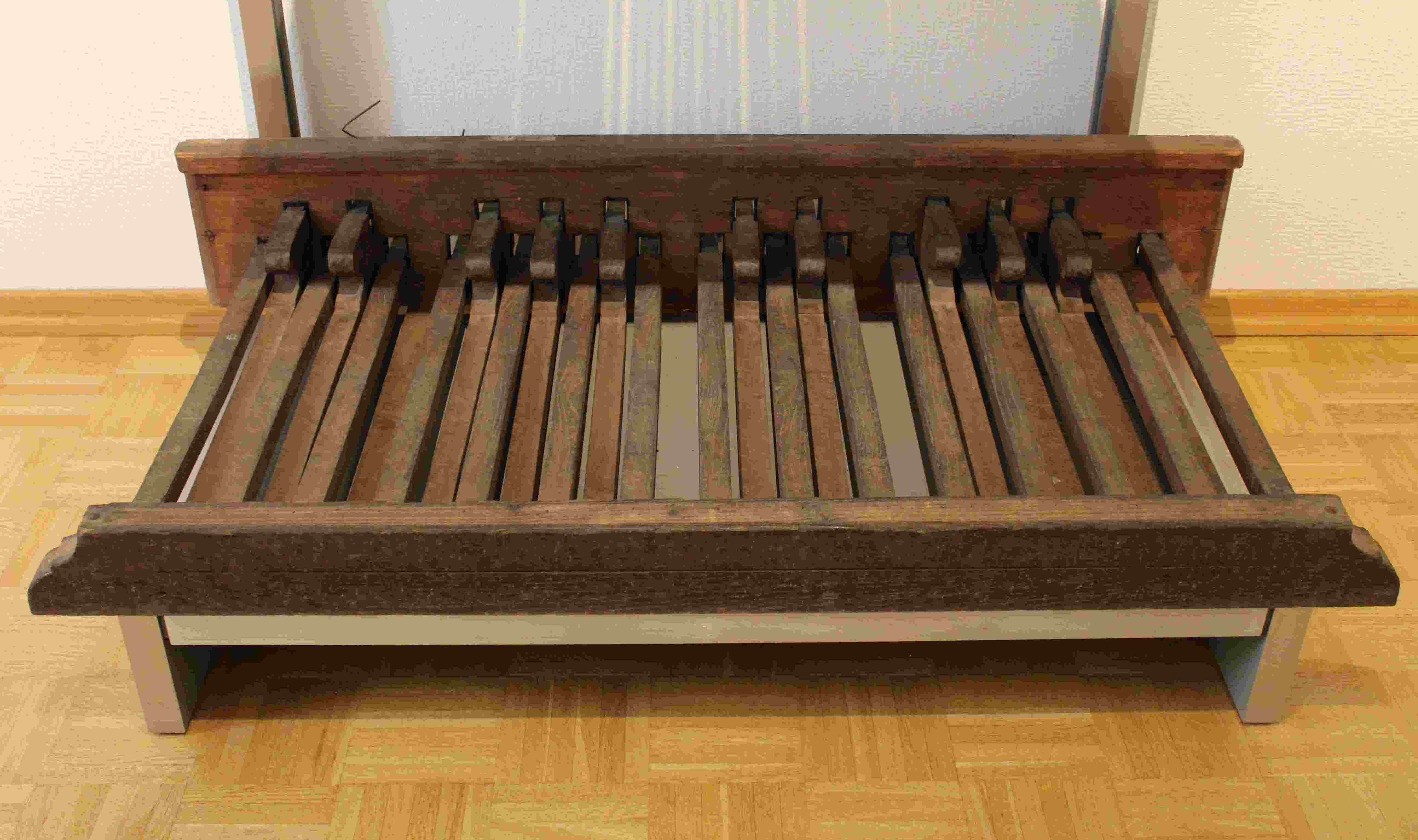Pedalklaviatur der Orgel der Alten Kirche (Karrasburg Museum Coswig CC BY-NC-SA)