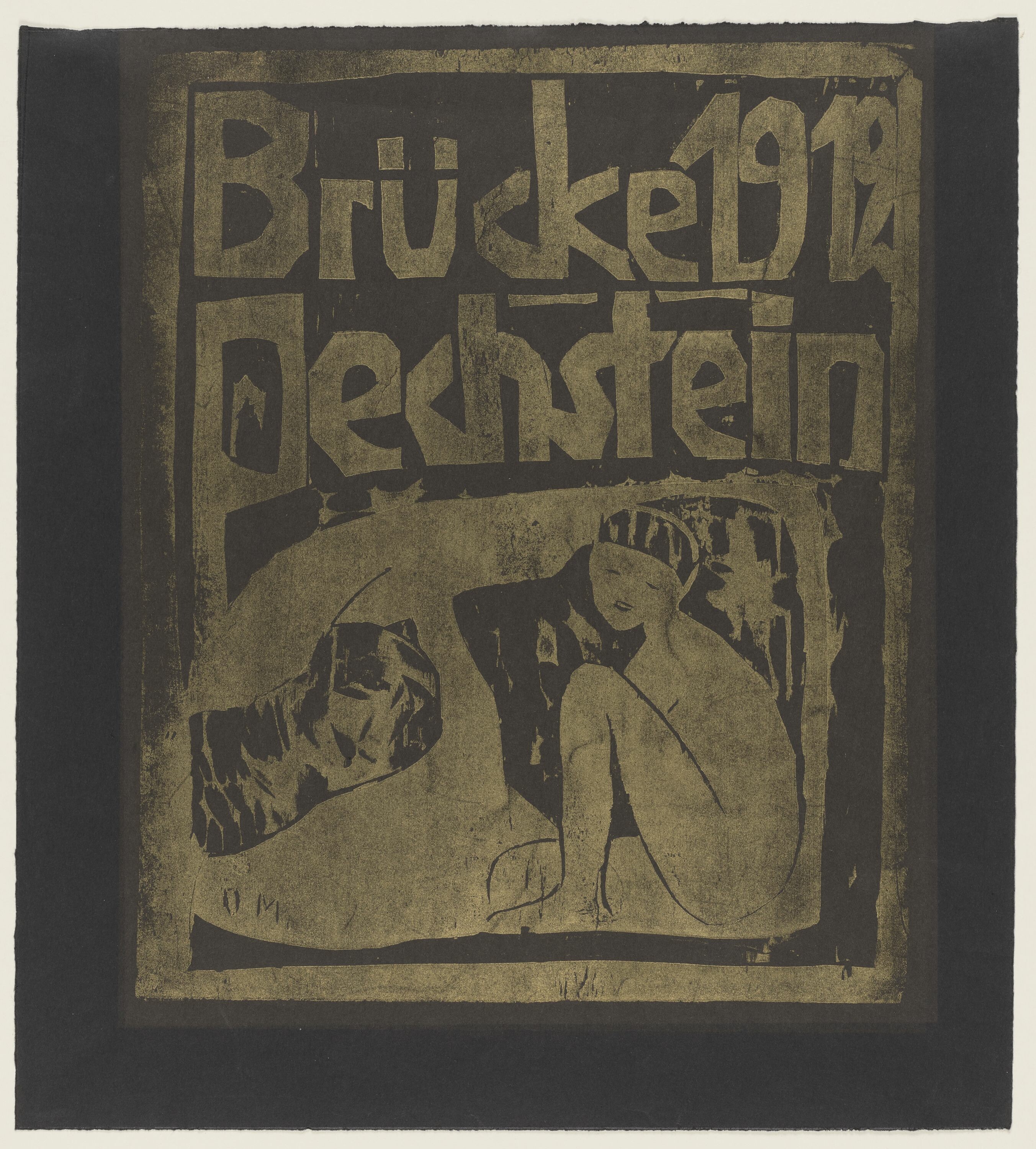 Titelholzschnitt für die VII. Jahresmappe der Brücke 1912 (KUNSTSAMMLUNGEN ZWICKAU Max-Pechstein-Museum RR-F)