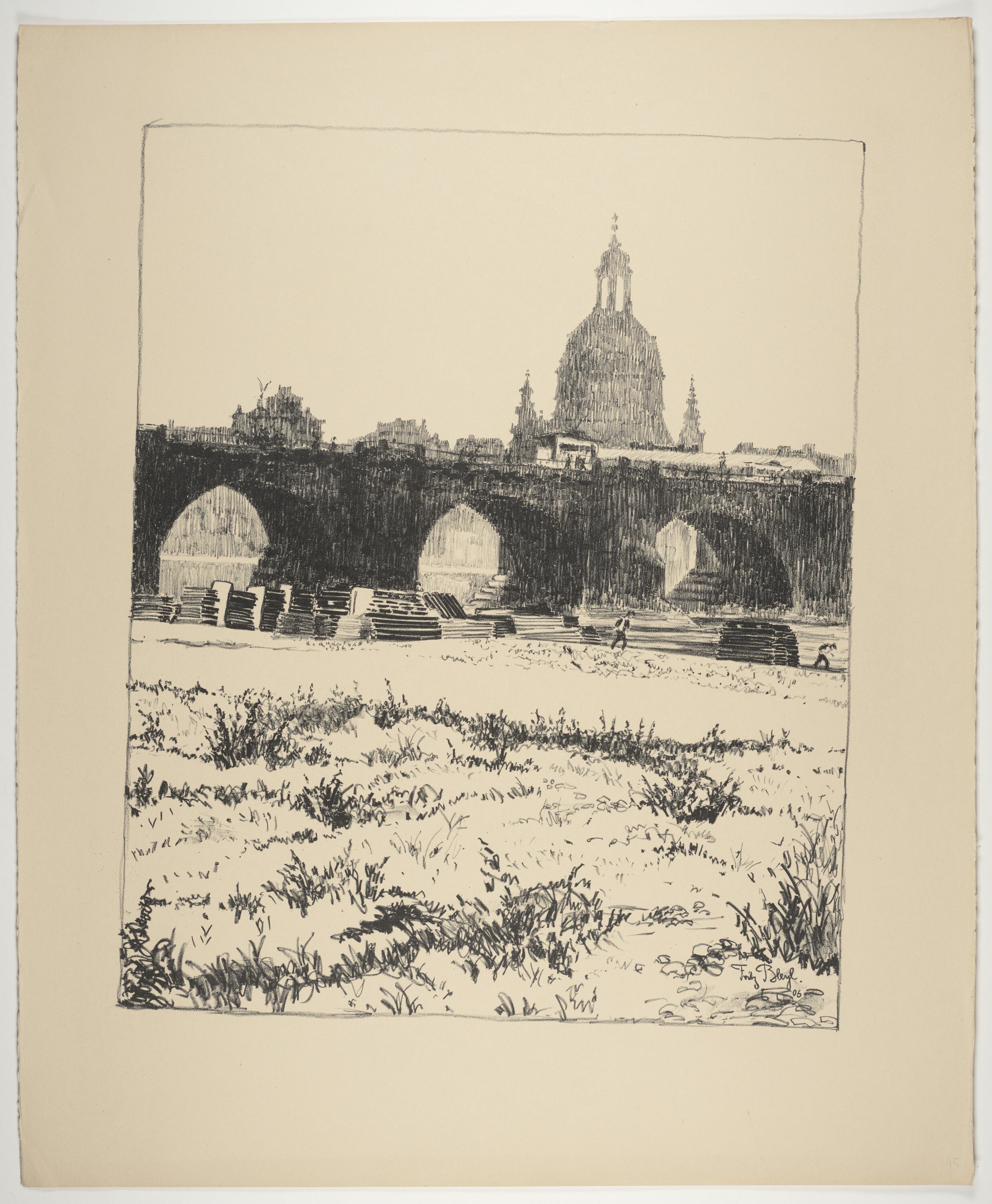 Augustusbrücke in Dresden mit Frauenkirche (© Bleyl, Berlin/Solingen RR-F)