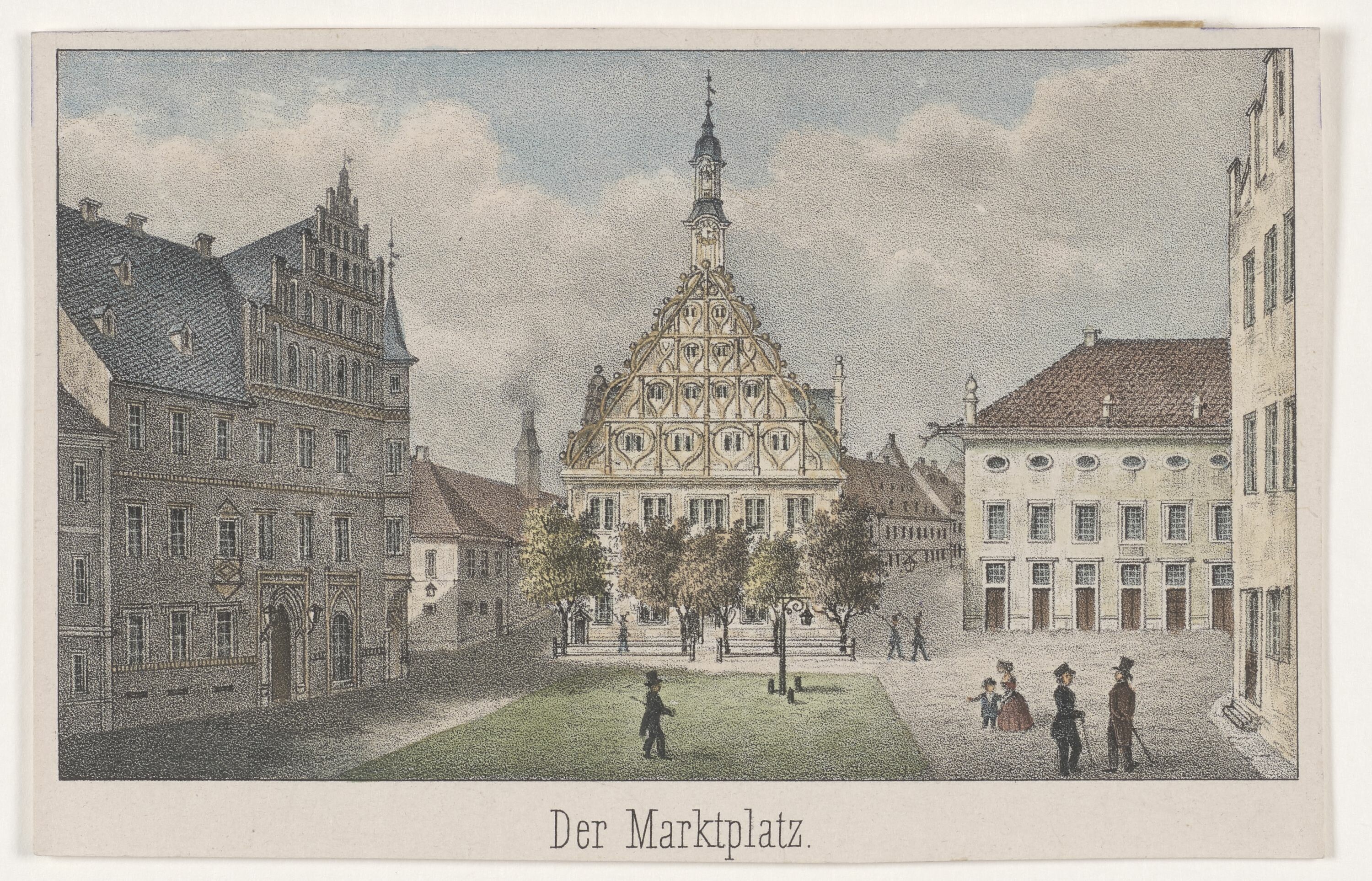 Der Marktplatz (KUNSTSAMMLUNGEN ZWICKAU Max-Pechstein-Museum RR-F)