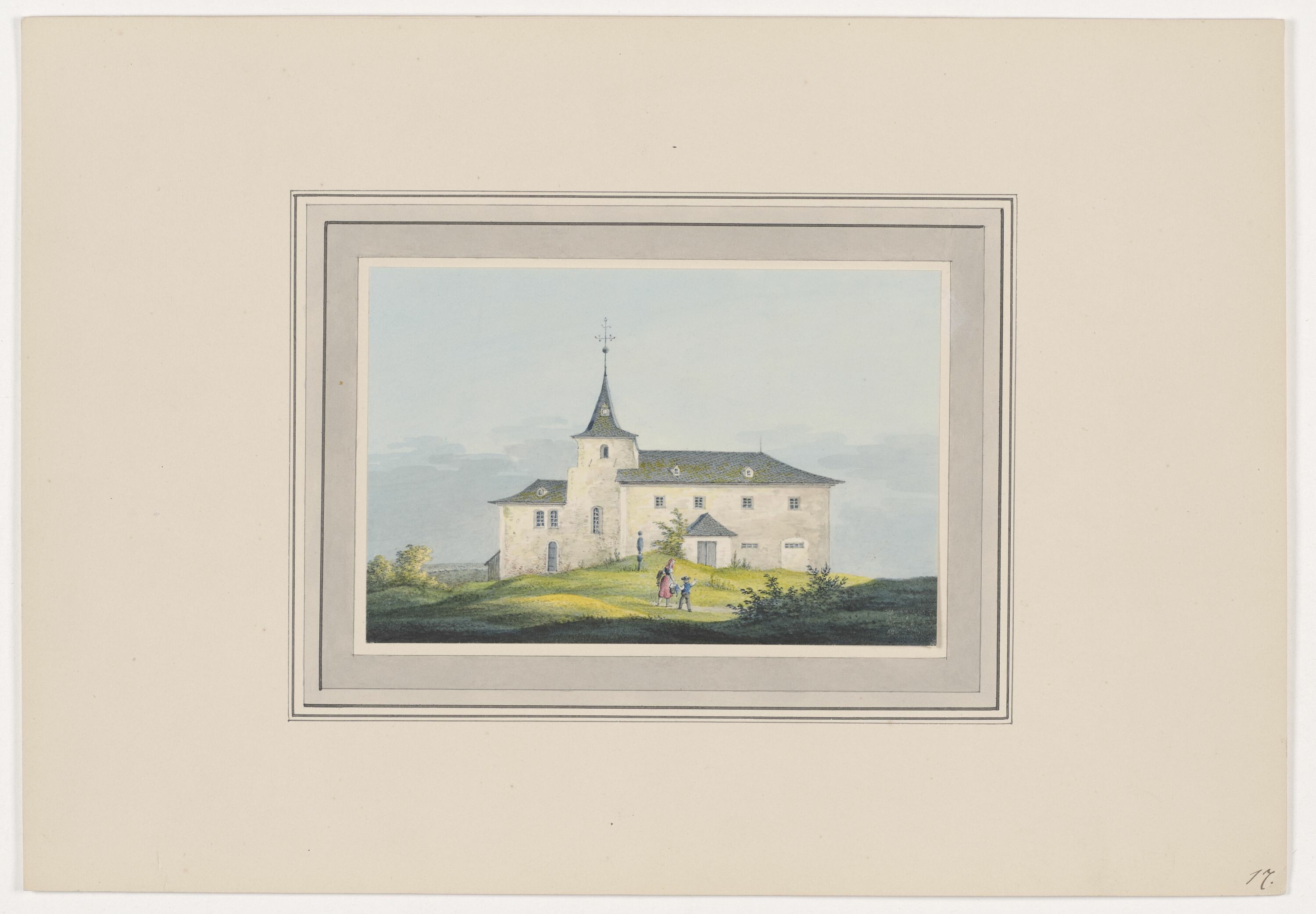 Kirche zu Härtensdorf, aus Mappe: Dorfkirchen der Ephorie Zwickau, Blatt 17 (KUNSTSAMMLUNGEN ZWICKAU Max-Pechstein-Museum RR-F)