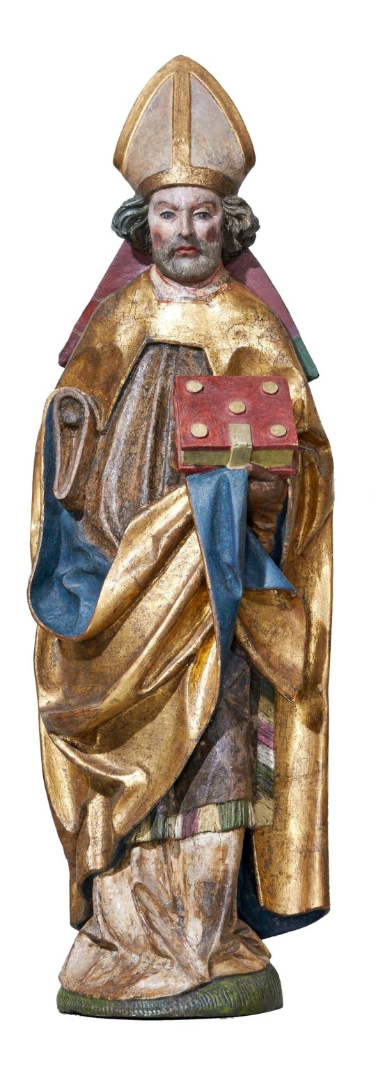 Heiliger Bischof (Nikolaus?), Gesprengefigur aus der Kirche Mülsen St. Jacob (Kunstsammlungen Zwickau Max-Pechstein-Museum CC BY-NC-SA)
