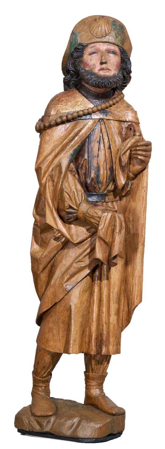 Jakobus der Pilger aus der Kirche in Reinsdorf (Kunstsammlungen Zwickau Max-Pechstein-Museum CC BY-NC-SA)