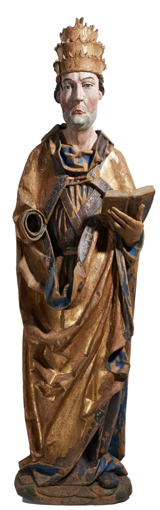 Heiliger Papst (Gregor?) aus der Kirche in Irfersgrün (Kunstsammlungen Zwickau Max-Pechstein-Museum CC BY-NC-SA)