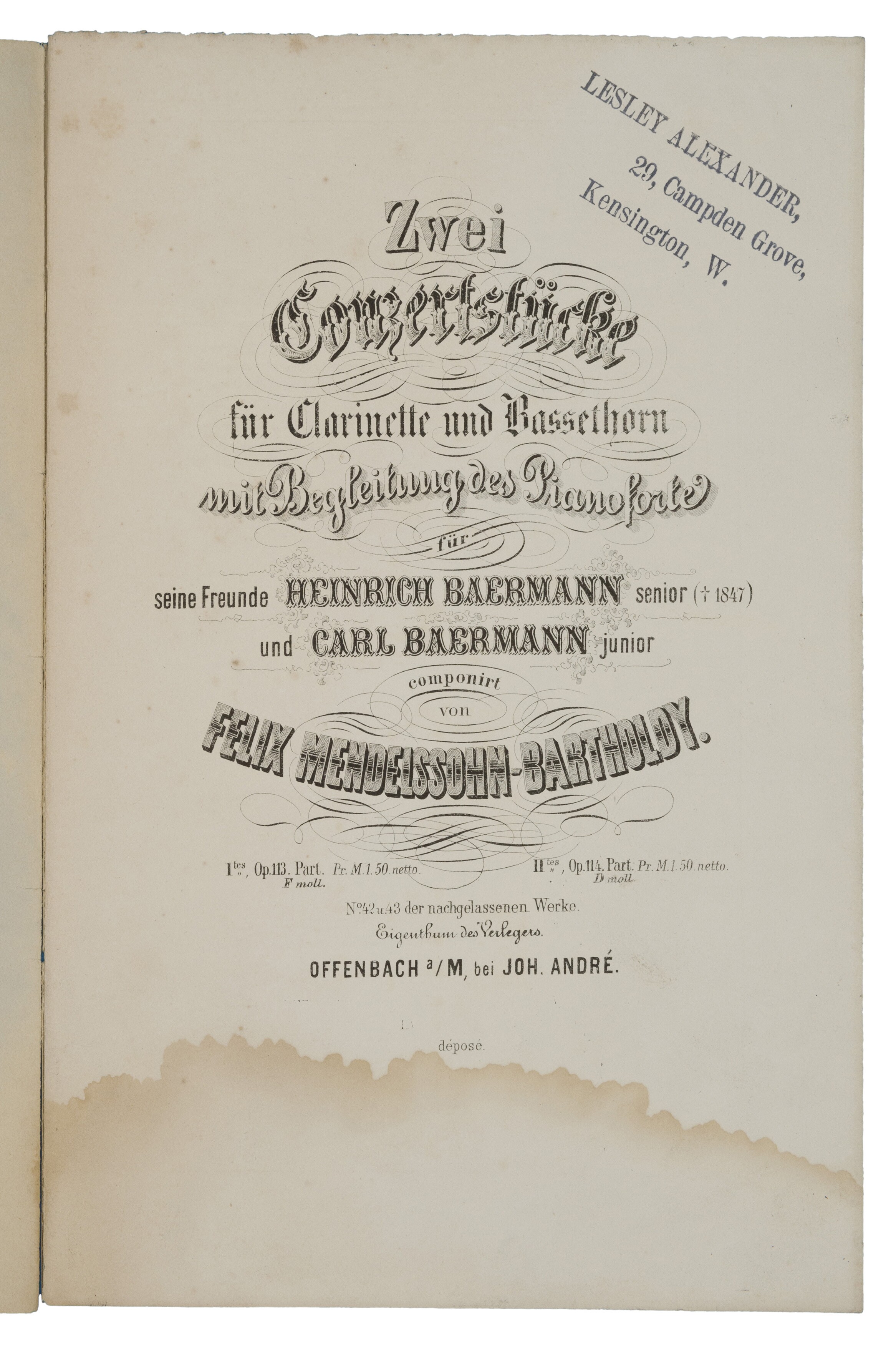 Felix Mendelssohn Bartholdy, Konzertstück d-Moll (Felix-Mendelssohn-Bartholdy-Stiftung RR-F)