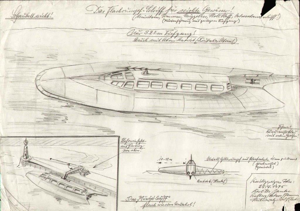 Das Flachrumpf-Schiff für seichte Gewässer (Rosengarten e.V. RR-R)