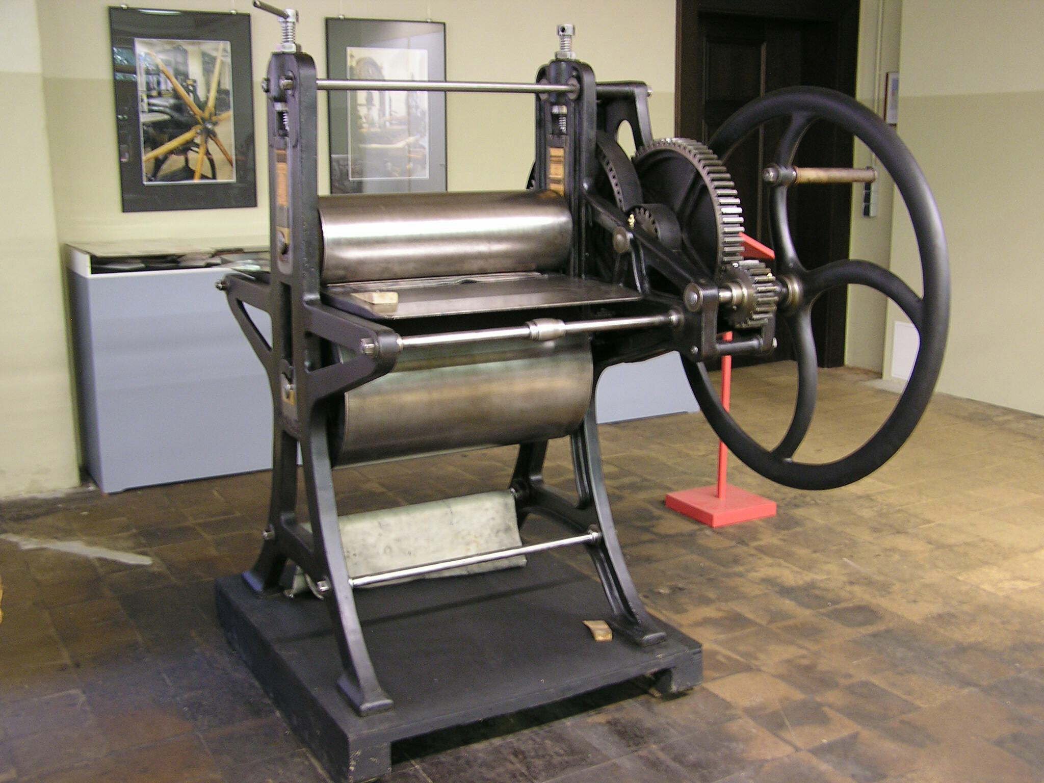 Kupferdruckpresse (Museum für Druckkunst CC BY-NC-ND)
