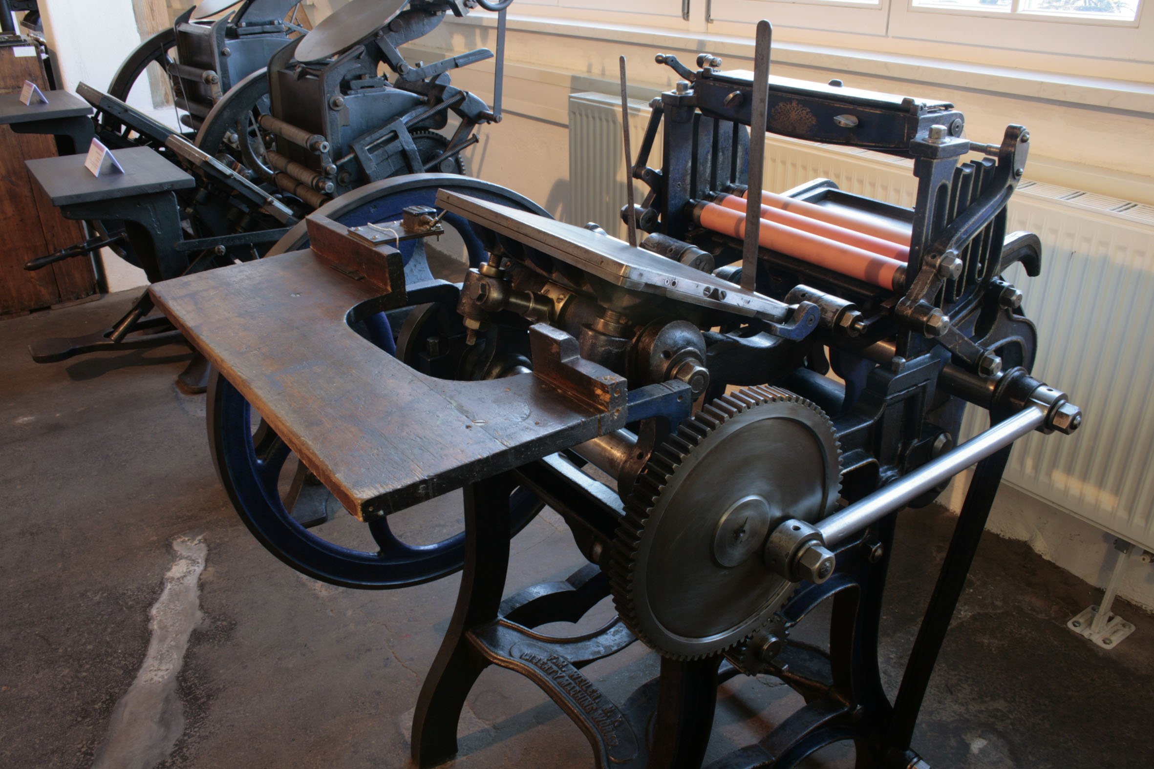 Trettiegeldruckpresse Liberty-System (Museum für Druckkunst Leipzig CC BY-NC-ND)