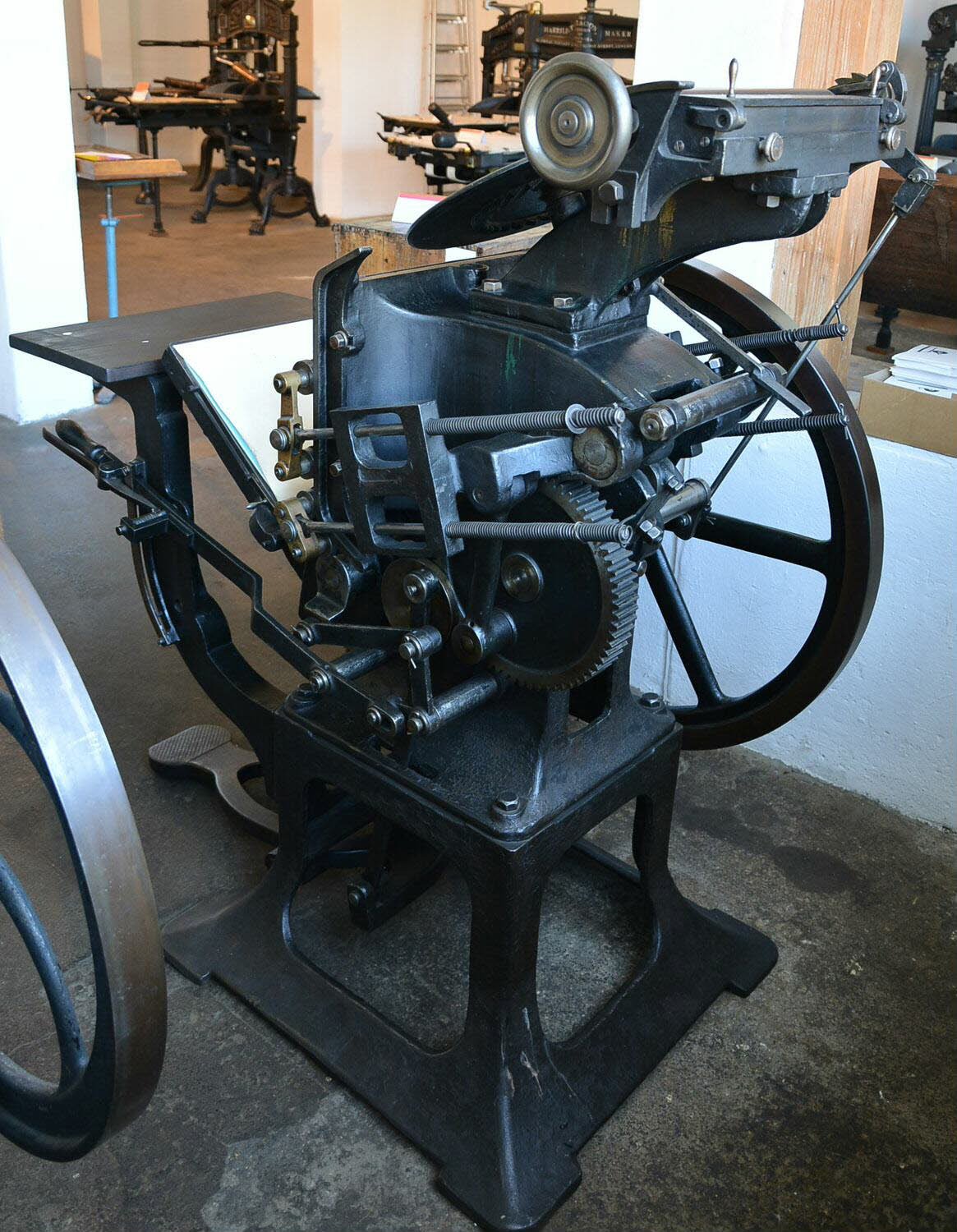 Tiegeldruckpresse Boston-System (Museum für Druckkunst Leipzig CC BY-NC-ND)