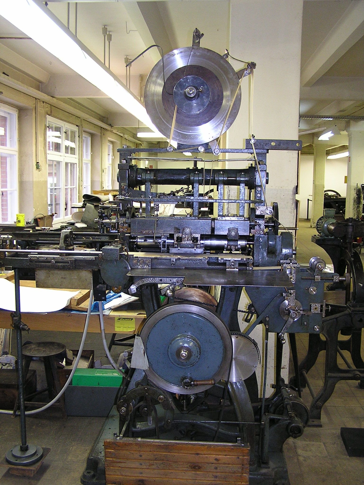 Billettdruckmaschine (Museum für Druckkunst Leipzig CC BY-NC-SA)