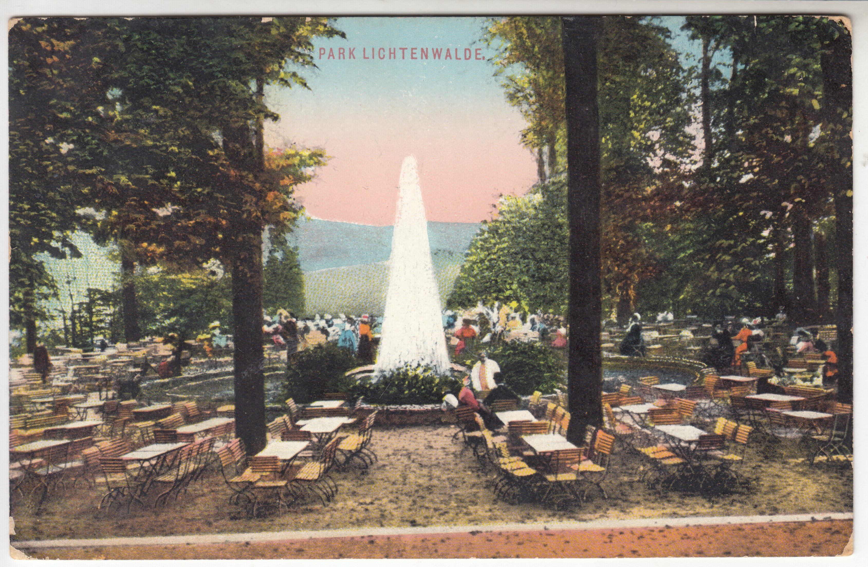 Postkarte (Schloss und Park Lichtenwalde CC BY-NC-SA)