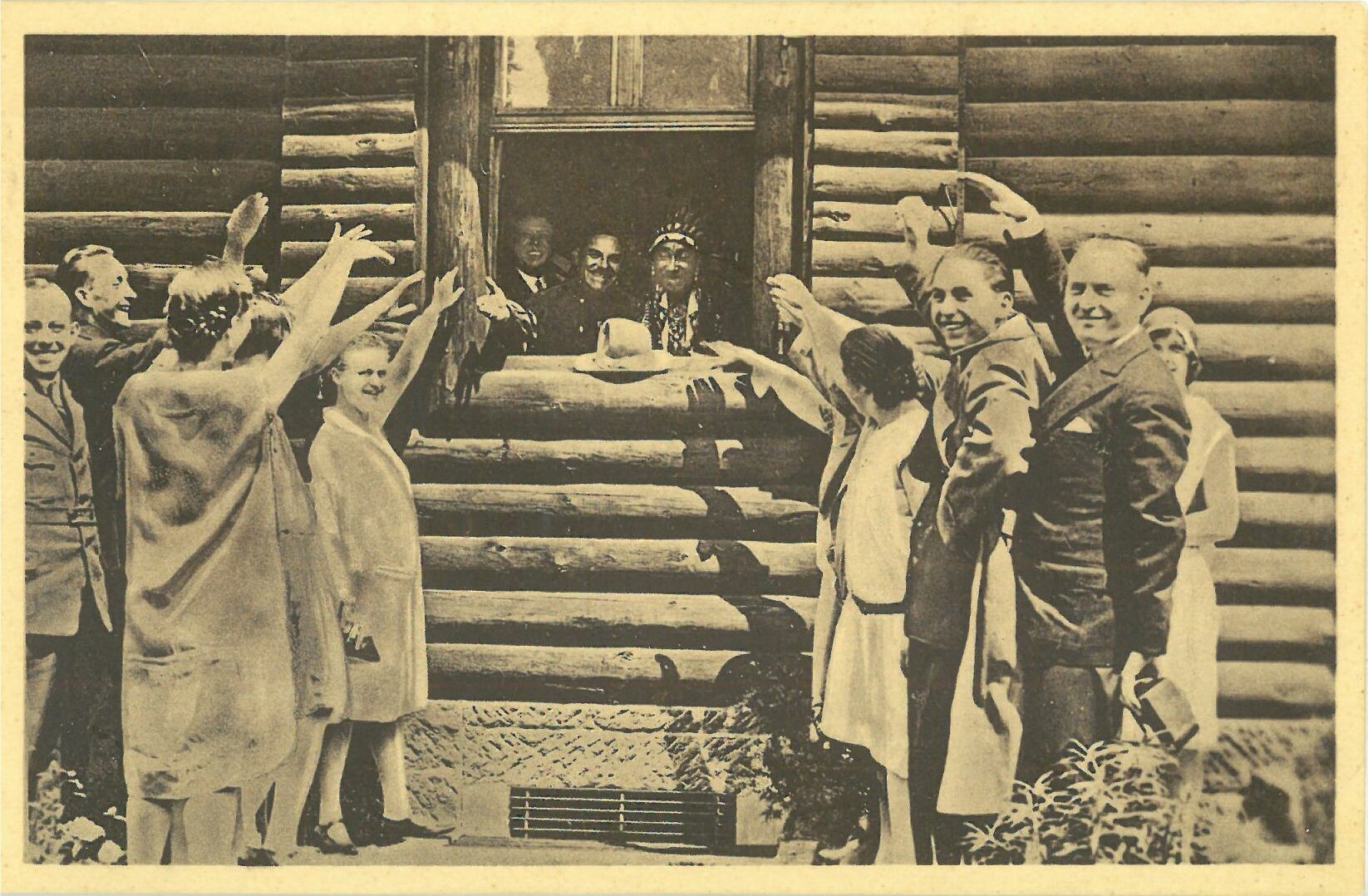 Huldigung des Indianerfürsten White Horse Eagle, 18. Juni 1929 (Karl-May-Museum gGmbH RR-R)