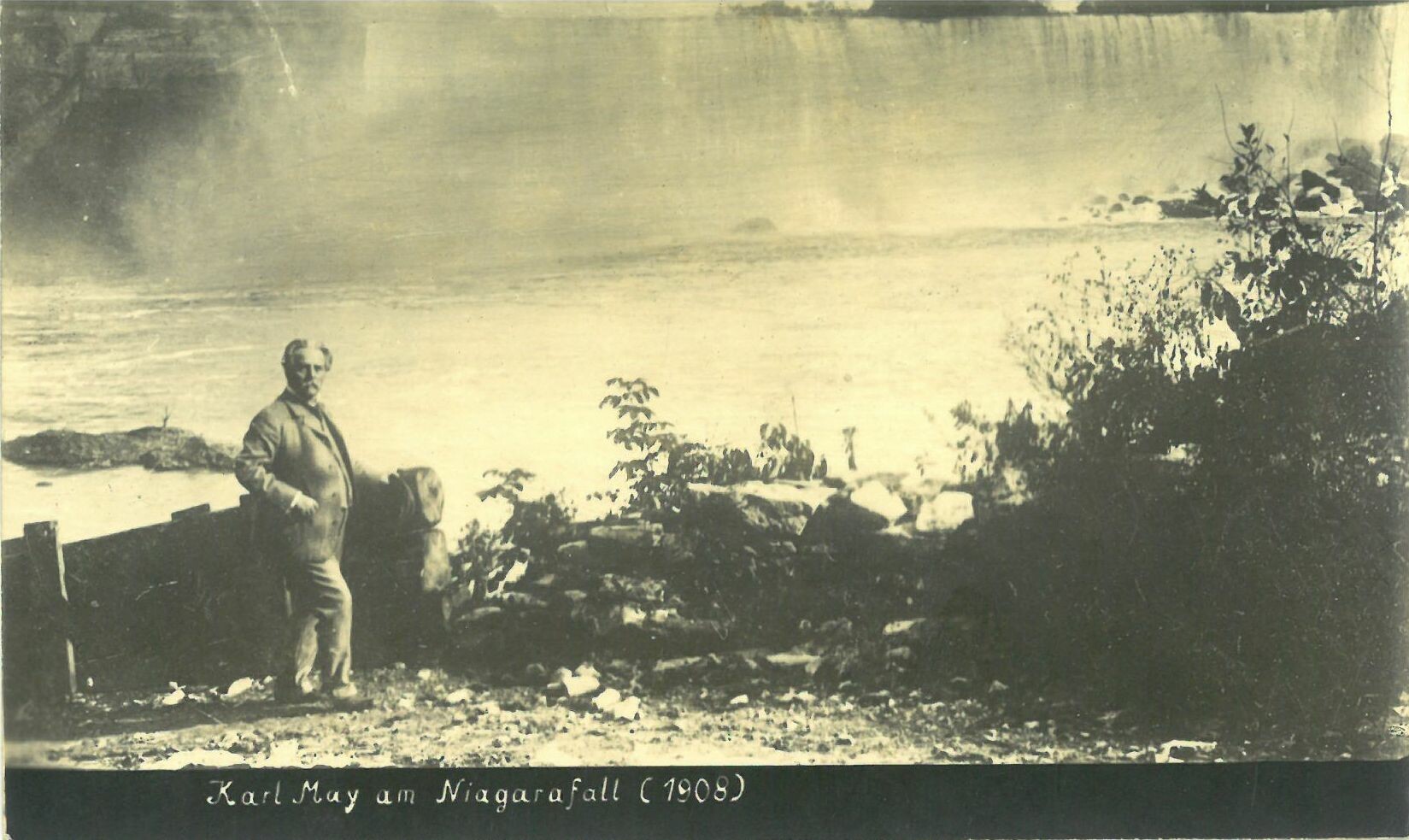 Karl May Karte; Karl May am Niagarafall (1908) (Karl-May-Museum gGmbH RR-R)