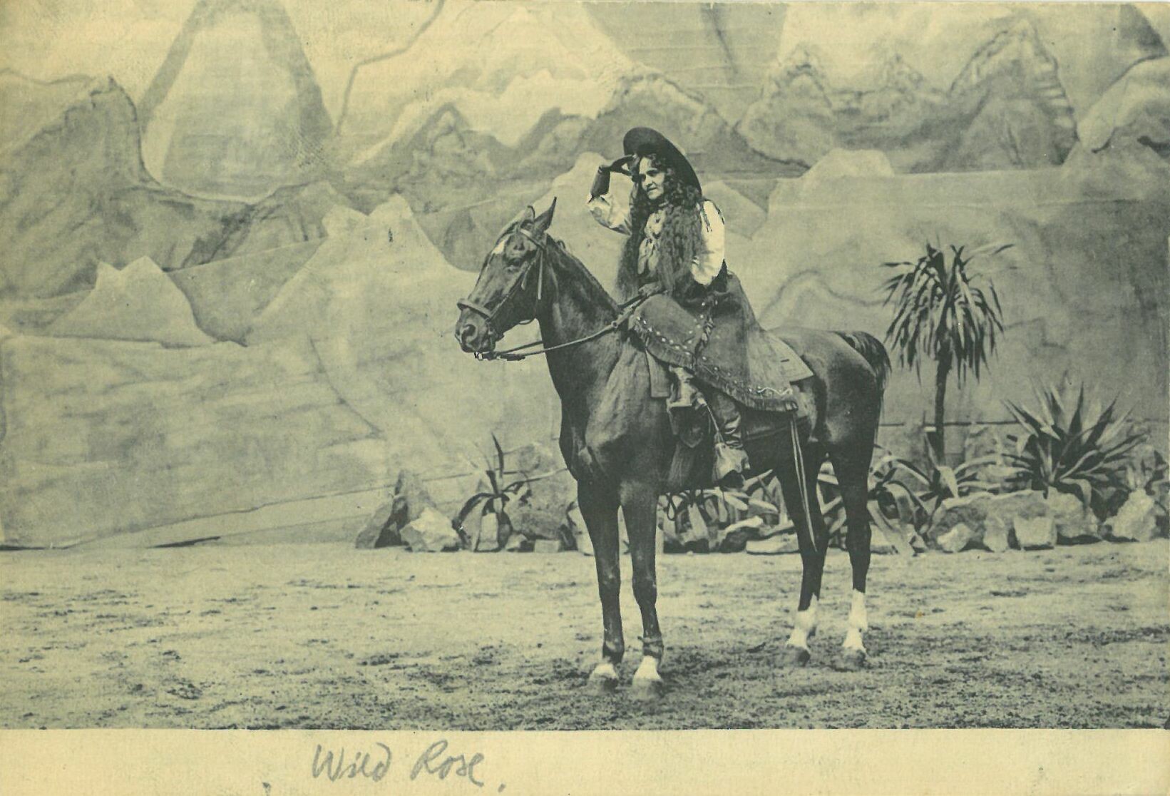 Wild West Show der Deer Family; Wild Rose auf Pferd (Karl-May-Museum gGmbH RR-R)