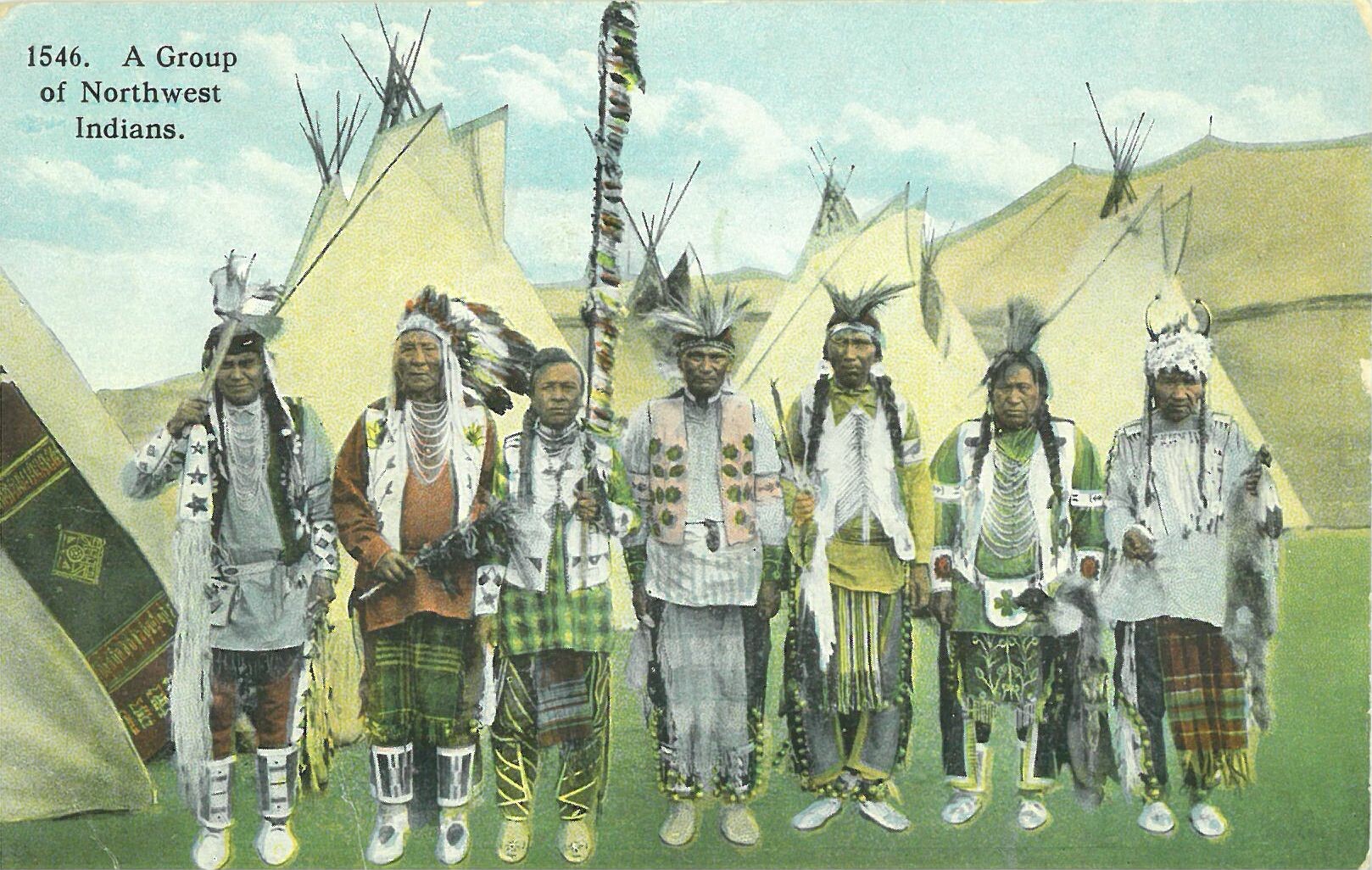 1546. A Group of Northwest Indians (Karl-May-Museum gGmbH RR-R)