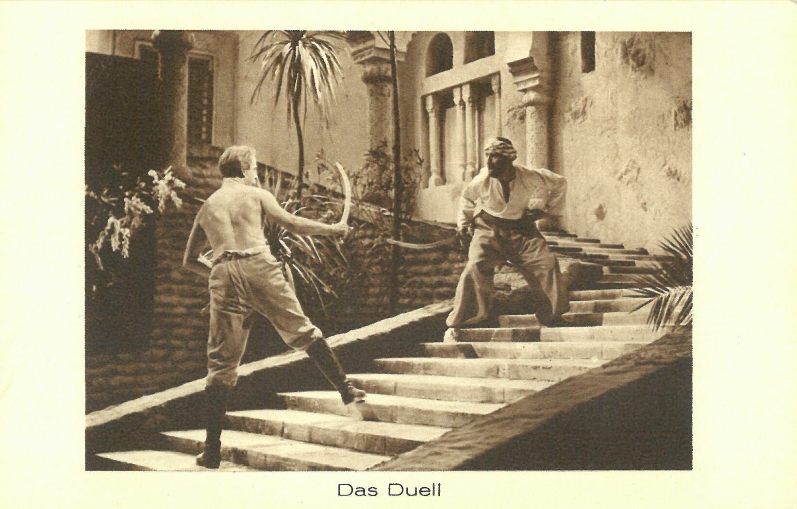 Syndikat-Film "Durch die Wüste", Serienbild Nr. 8 Das Duell (Karl-May-Museum gGmbH RR-R)