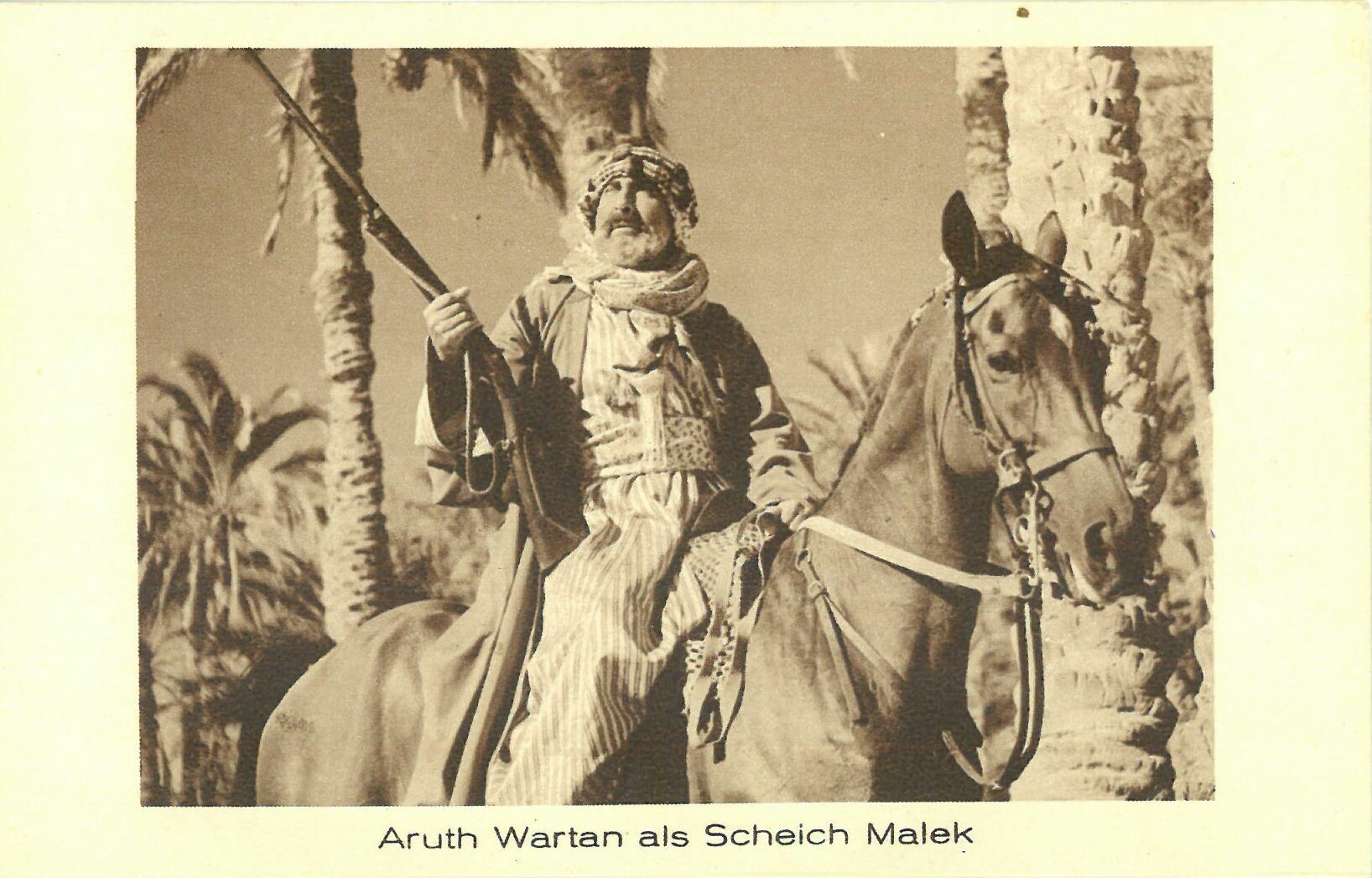 Syndikat-Film "Durch die Wüste", Serienbild Nr. 7 Aruth Wartan als Scheich Malek (Karl-May-Museum gGmbH RR-R)